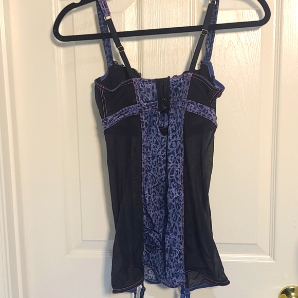 Victoria's Secret Babydoll Garter Dress 34B Bustier 32C - Picture 5 of 6
